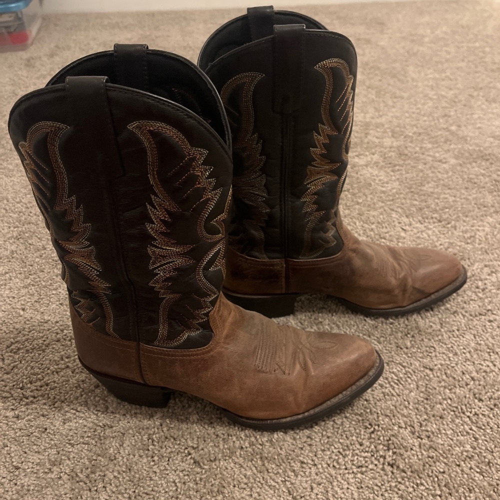 Laredo mens cowboy western boots round toe